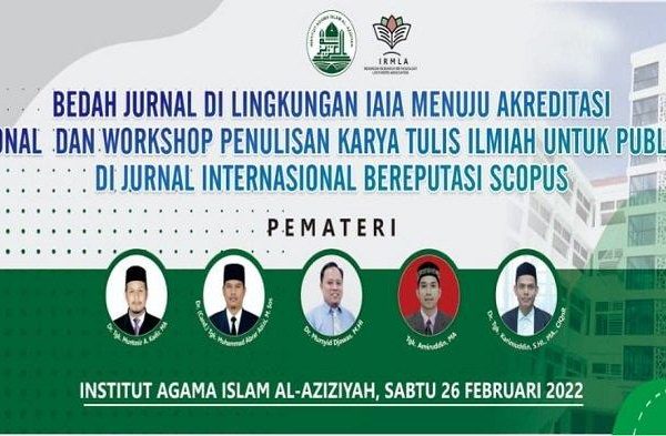 IAI Al-Aziziyah Samalanga Kerjasama dengan IRMLA Gelar Workshop Penulisan Jurnal Internasional Bereputasi Scopus